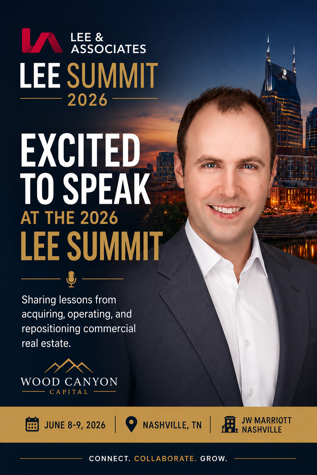 Sean McCluskey speaking at the 2026 Lee Summit in Nashville